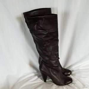 Genuine Leather Jessica Simpson Brown Heeled Boots
